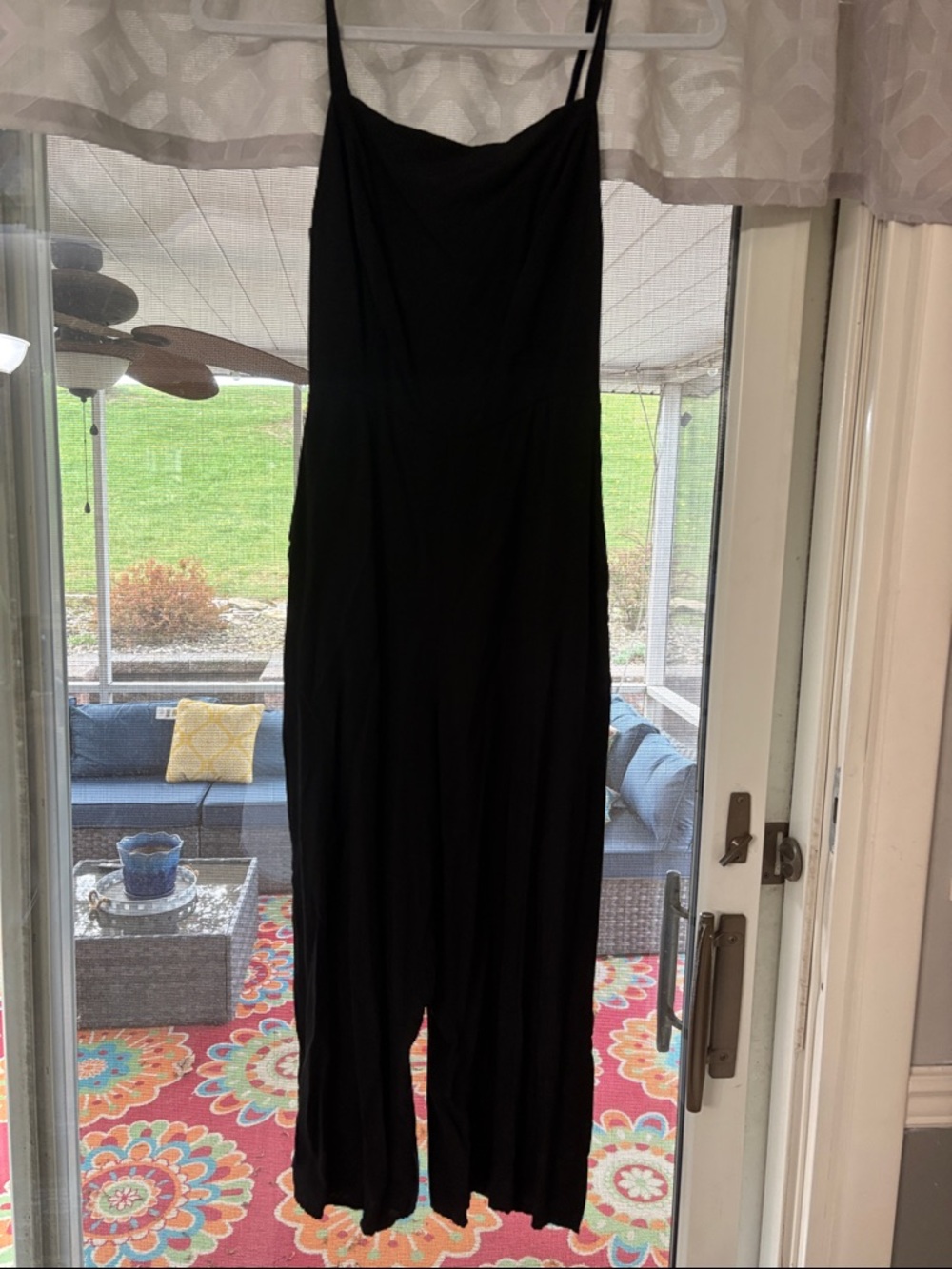 Old Navy Black Ankle-Length Jumpsuit with Spaghetti Straps